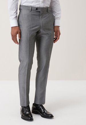 SUIT TROUSERS SLIM FIT - Bikses - grey