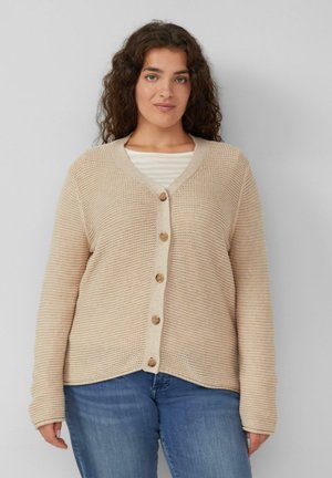 Strickjacke - beige