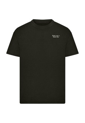 T-shirt med print - black