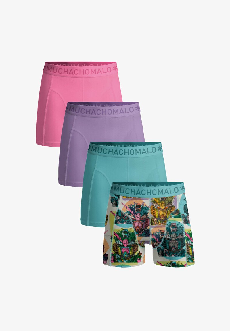 MUCHACHOMALO 4-PACK SOLID - Ozke boksarice - print blue purple pink