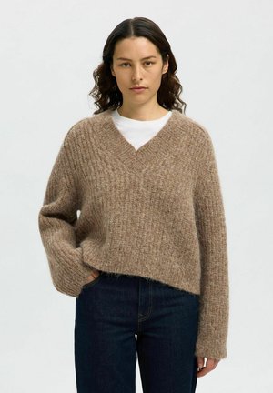MIT V-AUSSCHNITT  - Maglione - delicioso