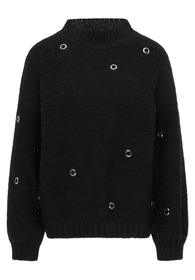 Damen Strickjacken | myMo ROCKS Strickpullover schwarz - II88040 Damen Strickjacken | myMo ROCKS Strickpullover schwarz - II88040