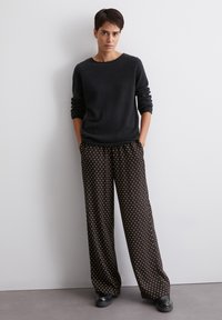 Marc O'Polo LONGSLEEVE BOAT NECK - Πουλόβερ - deep night blue