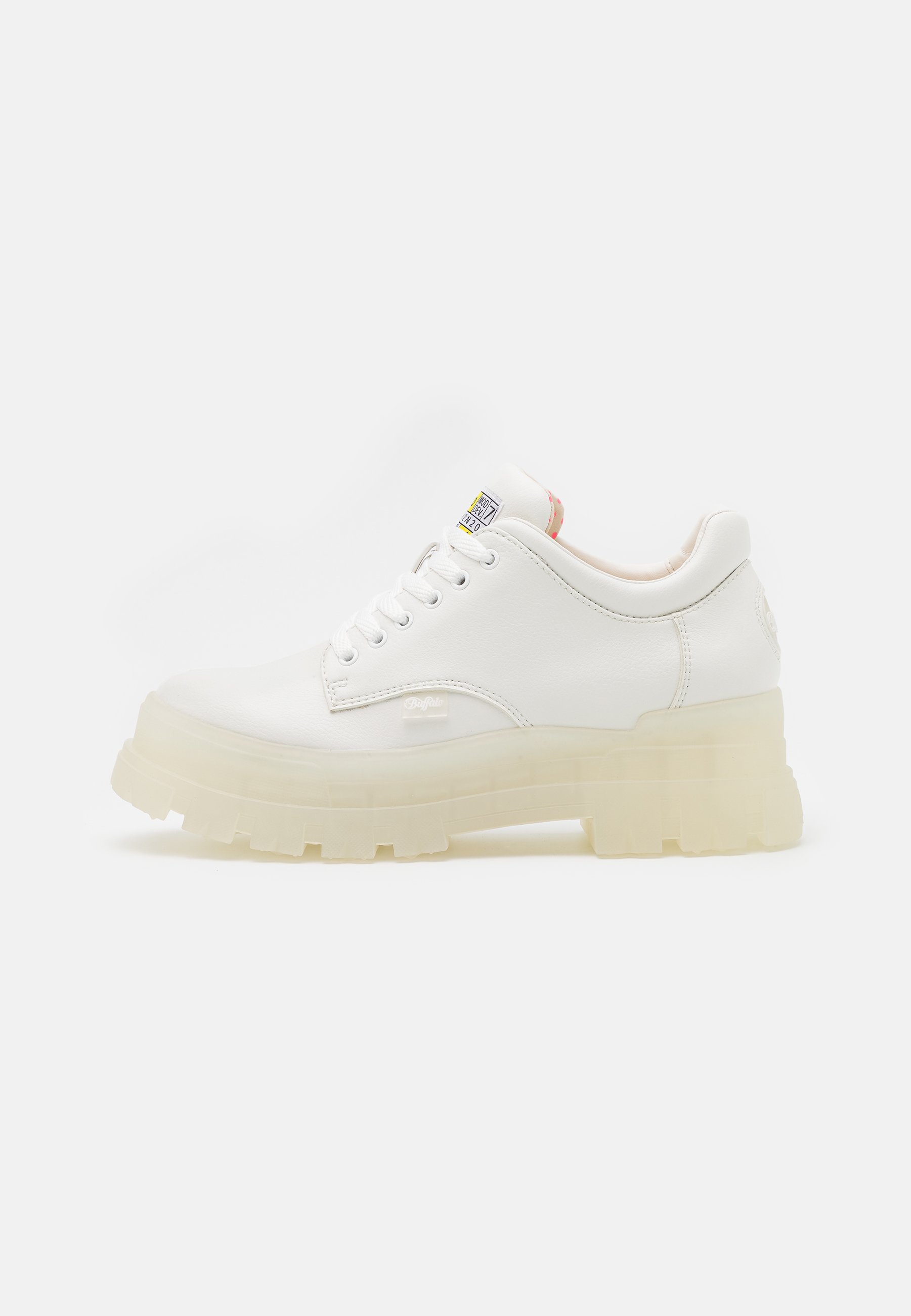 Buffalo VEGAN ASPHA - Chaussures à lacets - white/blanc - ZALANDO.FR
