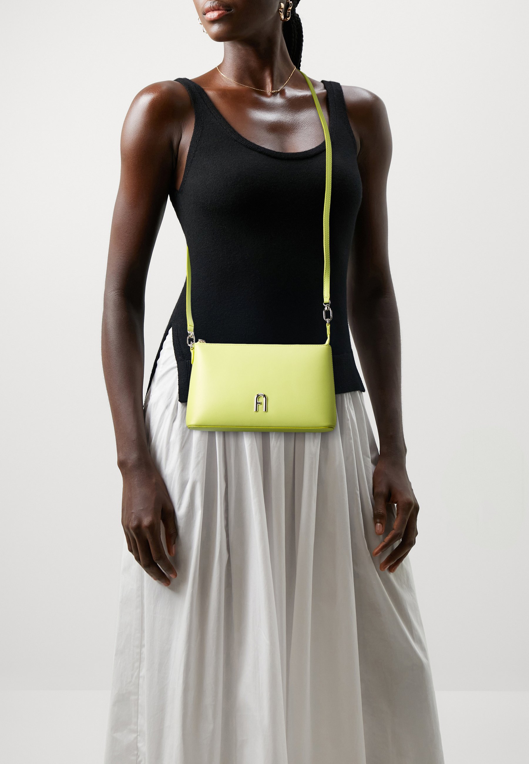 Furla DIAMANTE MINI - Cross body bag - giallo cedro/neon green