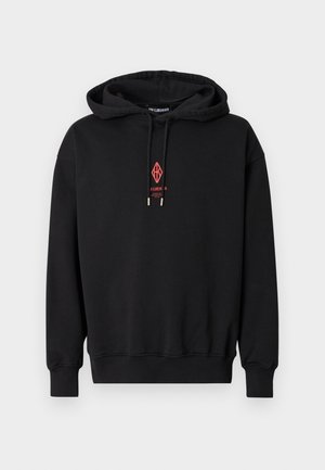 DIAMOND OVERSIZED HOODIE - Džemperis su gobtuvu - black