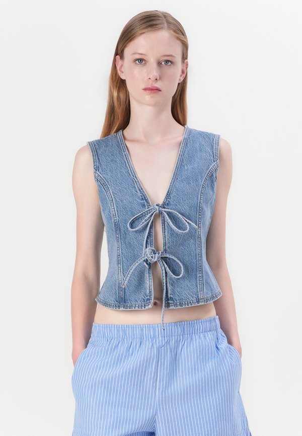 TIE FRONT VEST - Blouse2