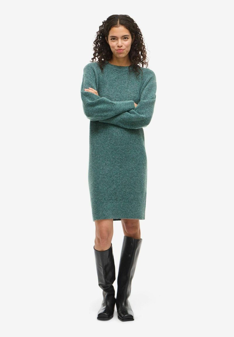 short sleeve black knit dress Ribbed Short Sleeve Mini Dress