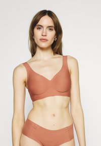 LingaDore INVISIBLE PADDED SOFT BRA - Triangel BH - brown