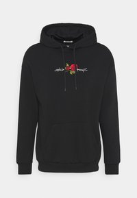 YOURTURN Felpa con cappuccio - black