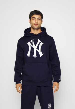 MLB NEW YORK YANKEES ESSENTIALS CREST GRAPHIC HOODIE - Mikina s kapucňou - navy