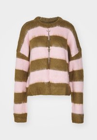 The Ragged Priest CRUSH STRIPE - Maglione - pink/khaki