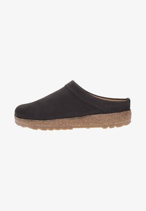 Haflinger Pantolette flach - nero