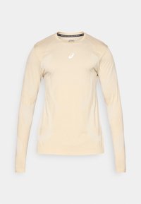 ASICS ROAD SEAMLESS TOP - Langarmshirt - cream
