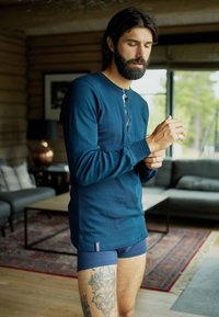 Dovre GRANDDAD - ØKOLOGISK BOMULD - Langærmet T-shirt - dark blue