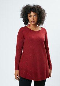 RHINESTONES MAXI - Trui - bordeaux