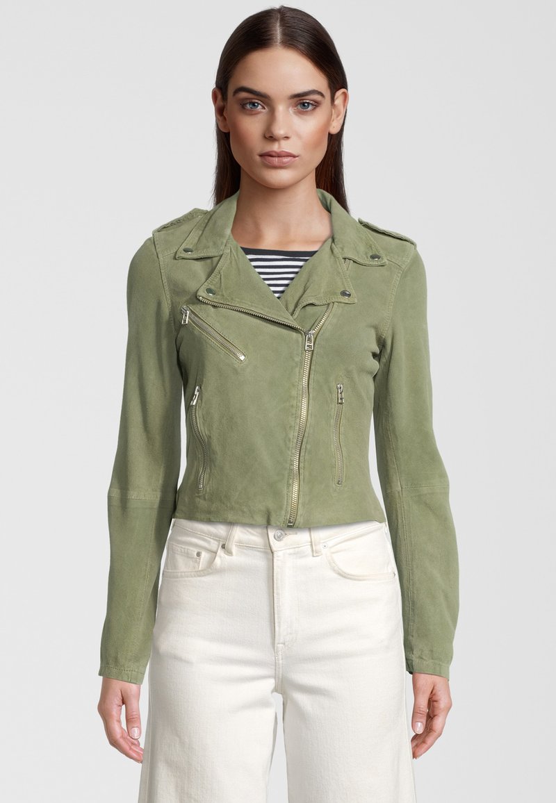 Damen Leichte Jacken | Goosecraft MARLIN Lederjacke olive moss/oliv - QC78204 Damen Leichte Jacken | Goosecraft MARLIN Lederjacke olive moss/oliv - QC78204