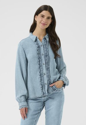 LLIE  - Pogājama blūze - seattle mid blu denim