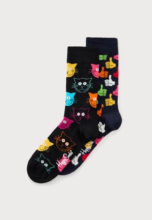 Happy Socks, CLASSIC CAT SOCKS UNISEX 2 PACK - Zoknik - multi coloured