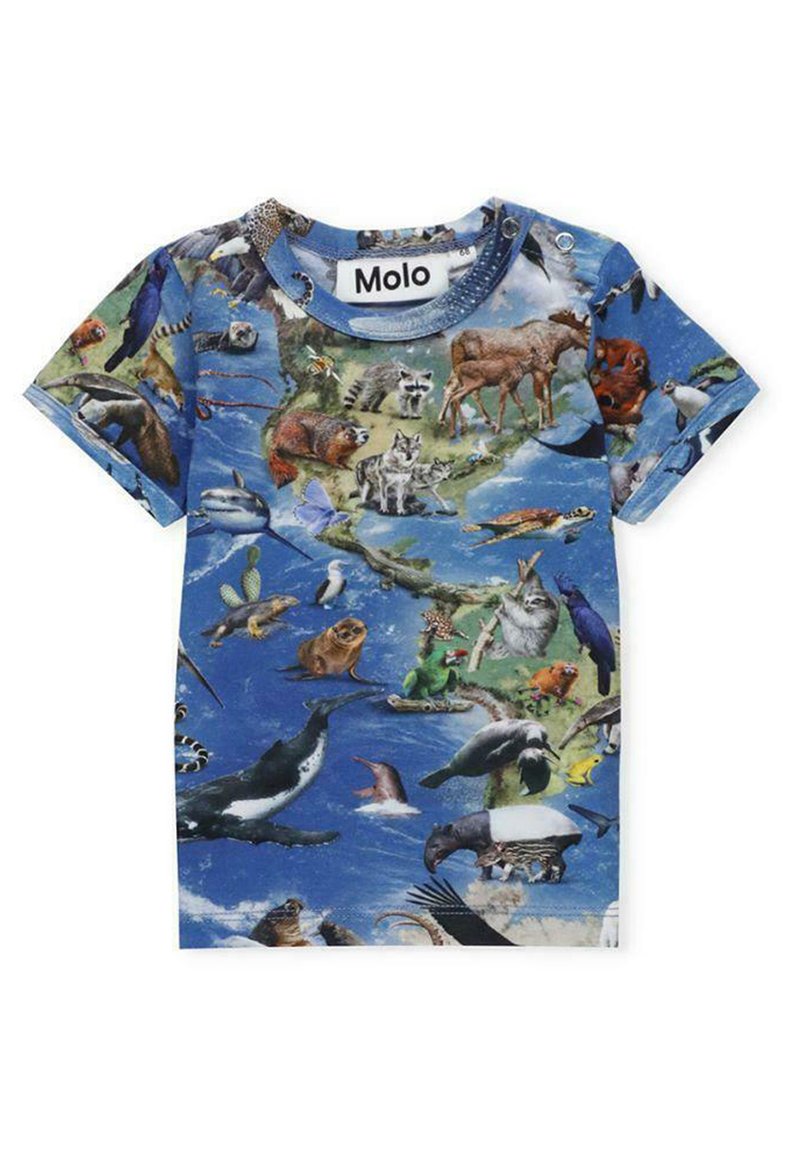 Molo T-shirt print blauw