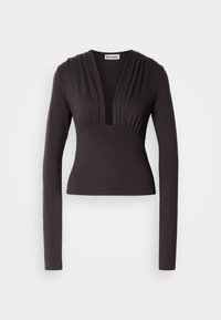 LONG SLEEVE - Μπλούζα με μακριά μανίκια - brown dark