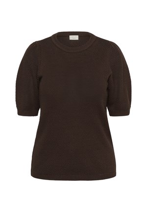 Kaffe Curve, KCVIVIANA PULLOVER - Camiseta básica - coffee bean