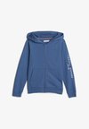 ESSENTIAL ZIPTHROUGH HOODIE UNISEX - Športna jopa s kapuco na zadrgo - aegean sea
