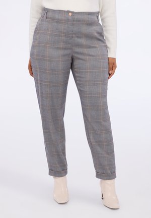 BALLON STAMPA CHECK - Pantalon classique - grigio