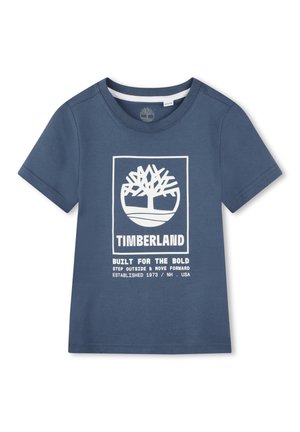 Timberland SHORT SLEEVES - T-shirt imprimé - dark denim