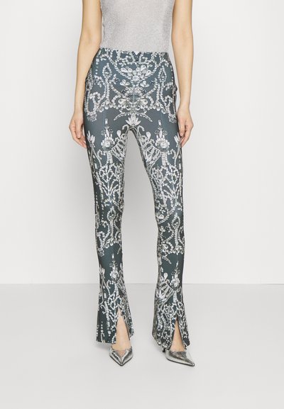 Norma Kamali SPAT - Pantalon classique - silver-coloured
