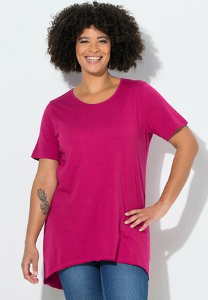 LONG RUNDHALS HALBARM GERUNDETER SAUM - Camiseta básica - pale heather