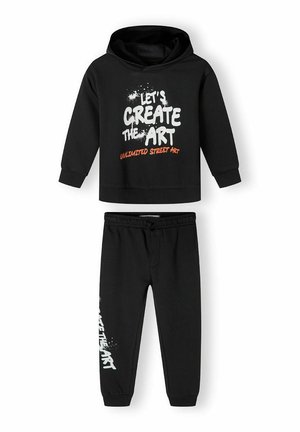 HOODIE AND JOGGERS SET - Tracksuit - black