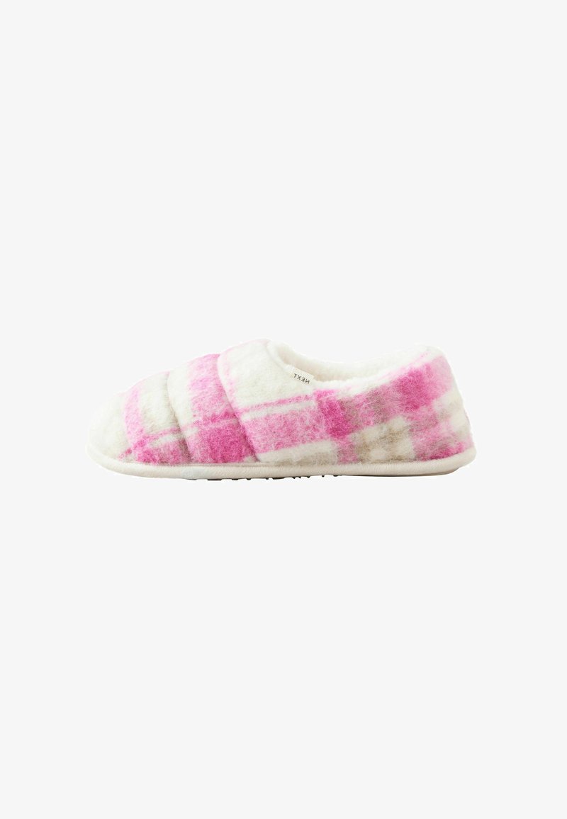 Next REGULAR FIT - Tohvelit - pink check