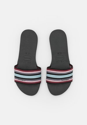 HAVAIANAS SANDAL YOU MALTA MIX - Chanclas de dedo - black