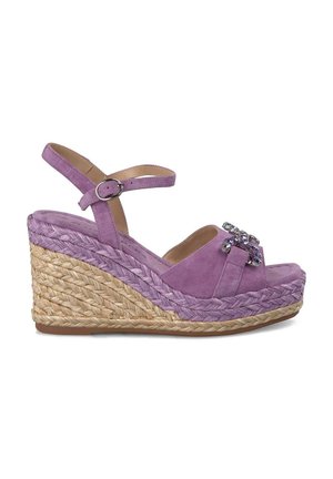Sandalen met plateauzool - morado