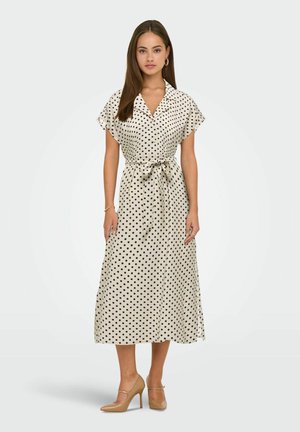 JDY JDYTROYA LIFE S/L MIDI DRESS WVN DIA - Robe chemise - pumice stone