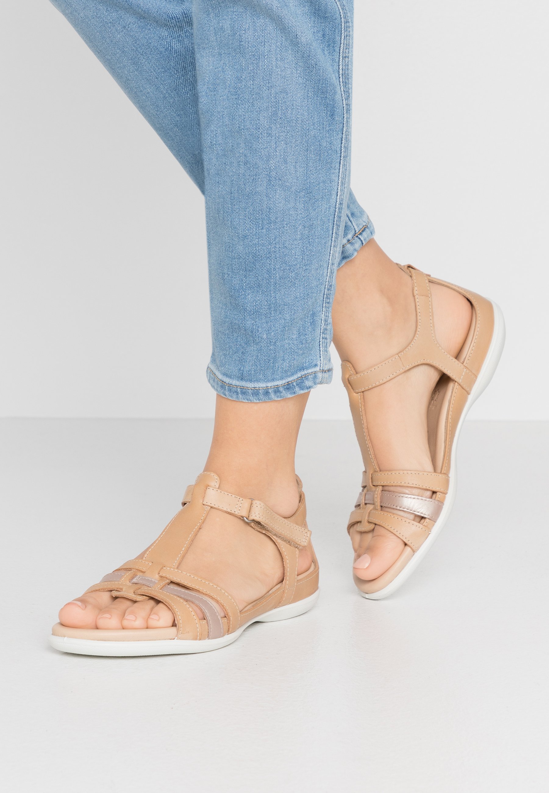 ECCO FLASH - Sandals - powder/champagne - Zalando.co.uk