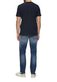 s.Oliver MIT FRONTPRINT - Triko s potiskem - navy
