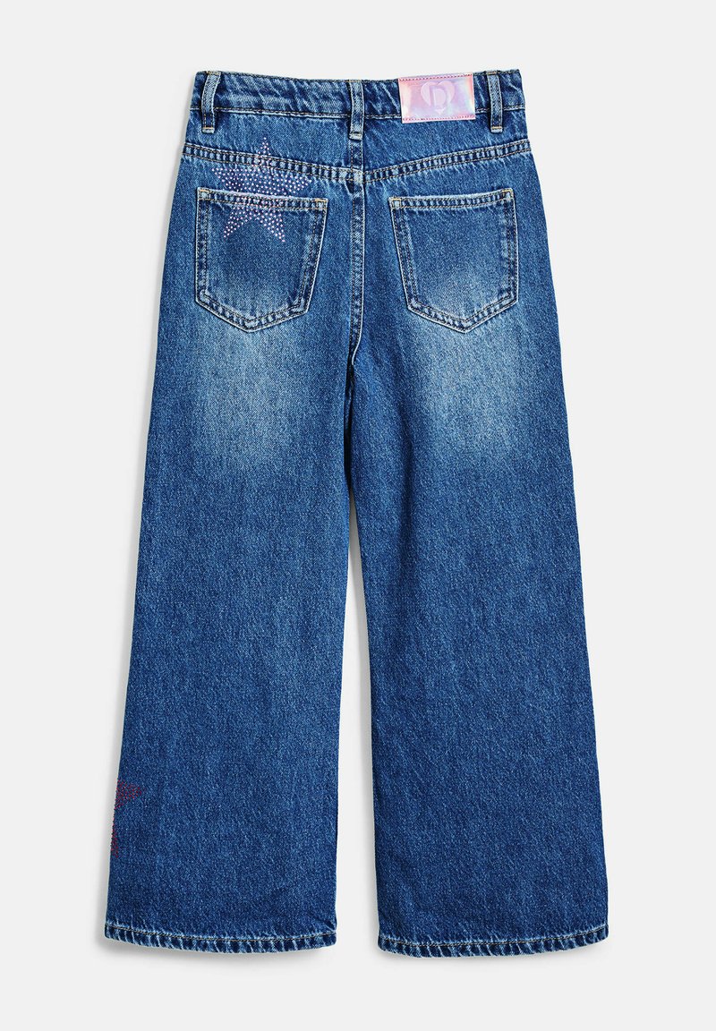 Jeans Desigual Denim Jerry Donna - Vita Alta, Flare, Con Ricami E Cotone Sostenibile