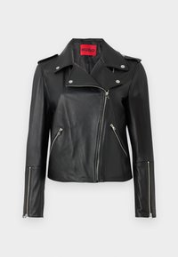 LUJANA - Leather jacket - black