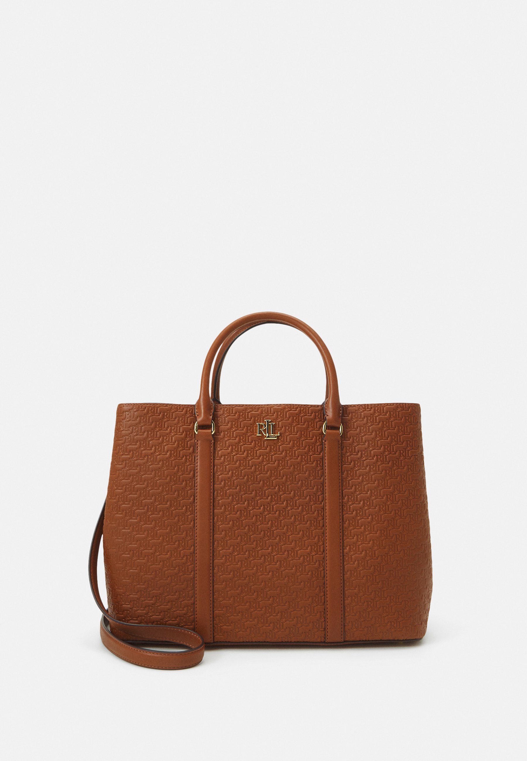 Lauren Ralph Lauren MARCY SATCHEL LARGE - Handtasche - tan/braun 