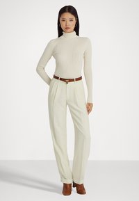 Lauren Ralph Lauren Petite RIB-KNIT ROLL NECK JUMPER - Πουλόβερ - mascarpone cream