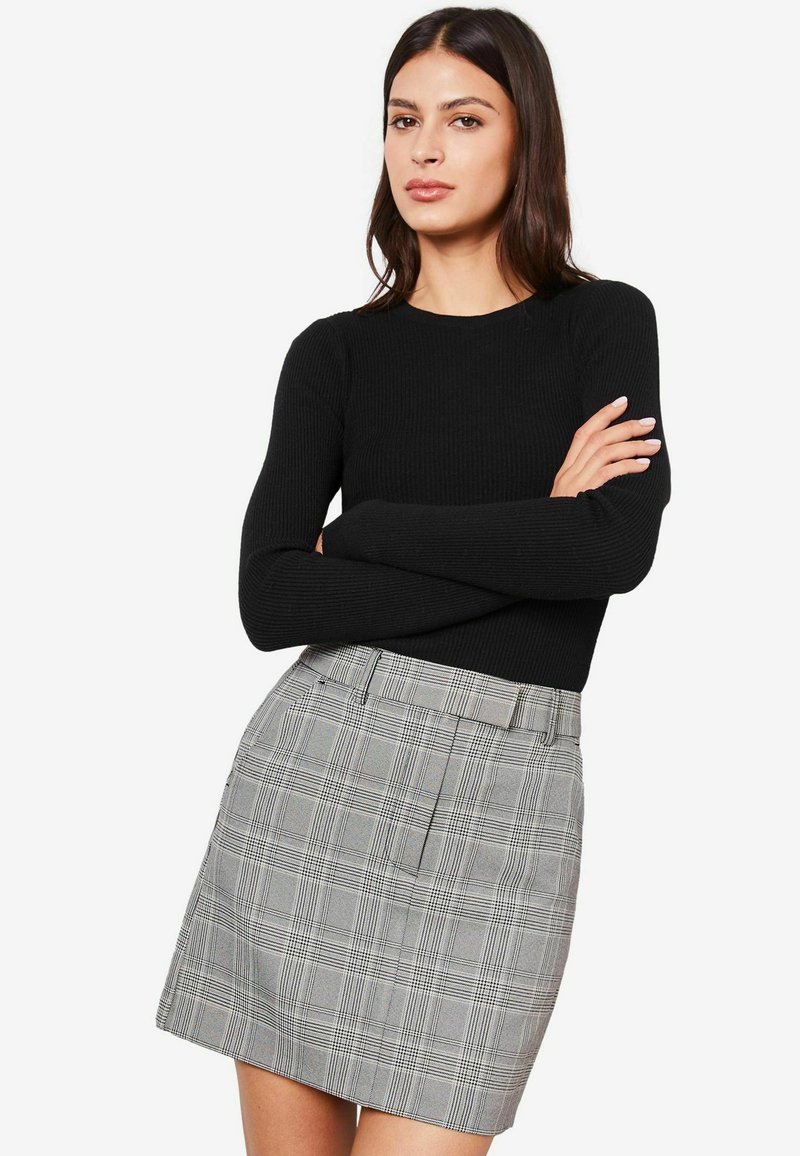 Lipsy CHECK - Gonna a campana - black grey