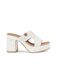 Mules de tacón - blanco