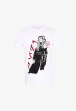 adidas Sportswear STAR WARS THE MANDALORIAN REGULAR FIT BACK GRAPHIC - T-shirt imprimé - off white/écru adidas Sportswear STAR WARS THE MANDALORIAN REGULAR FIT BACK GRAPHIC - T-shirt imprimé - off white/écru