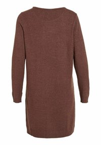 VILA VIRIL DRESS - Strikkjoler - shaved chocolate