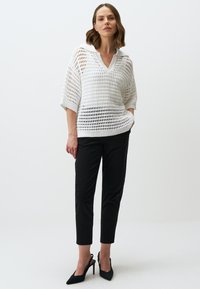 Jimmy Key 3/4 SLEEVE OPENWORK  - Strickpullover - white