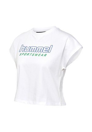 Hummel, LGC JUNE CROPPED  - T-shirts print - white