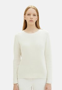 TOM TAILOR Strickpullover - weiß