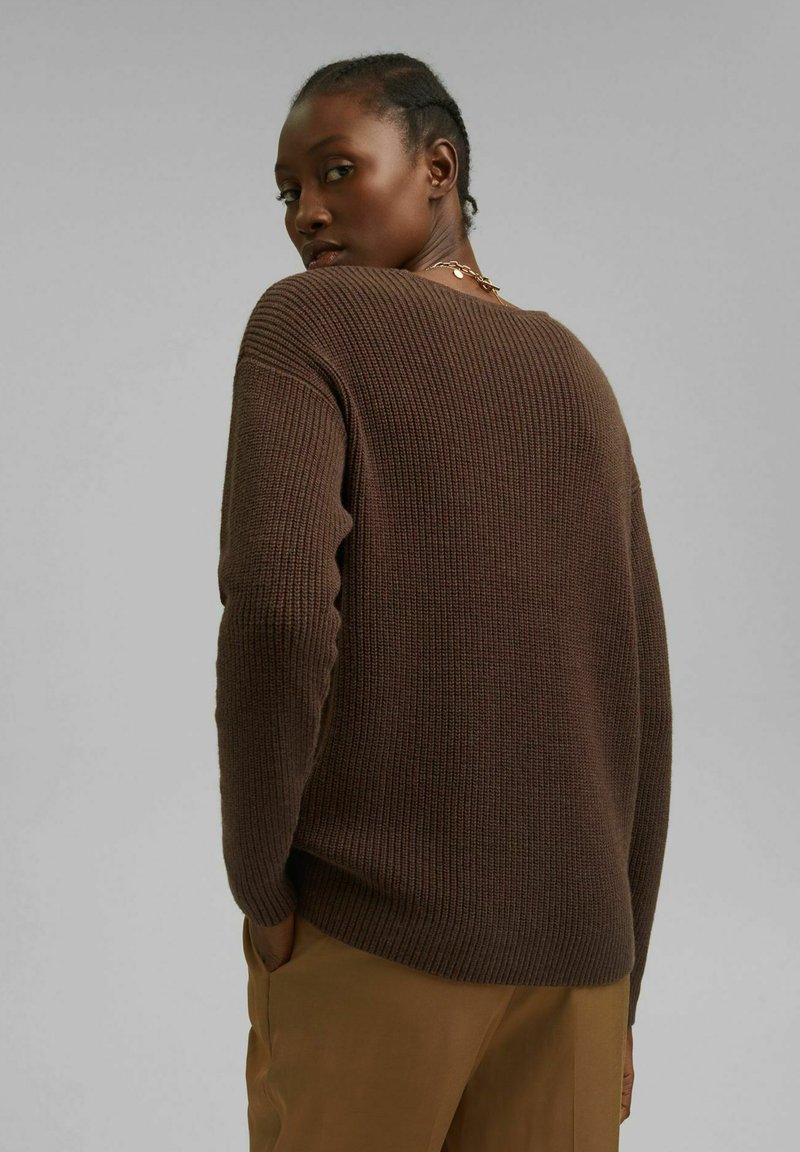 Damen Strickjacken | Esprit Collection Strickpullover dark brown/dunkelbraun - PG11608 Damen Strickjacken | Esprit Collection Strickpullover dark brown/dunkelbraun - PG11608